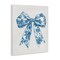 Stupell Industries Soft Delicate Toile Bow Canvas, design by Lettered and Lined